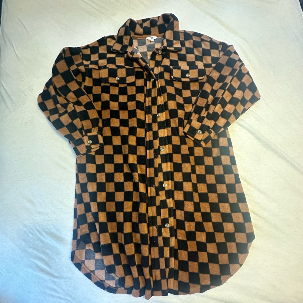 Ascot & Hart Checkered Shacket